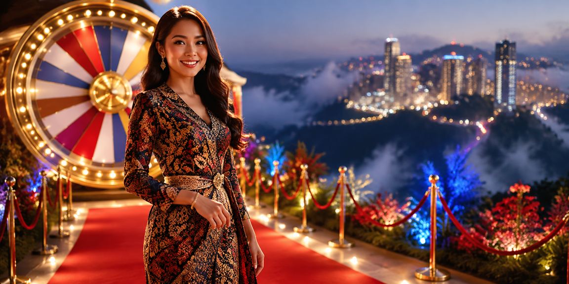 Meja Roulette bergaya batik di Genting Highlands — cbr250rr Kasino Langsung